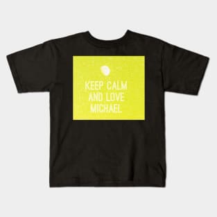 Keep calm and love Michael No. 3 Kids T-Shirt